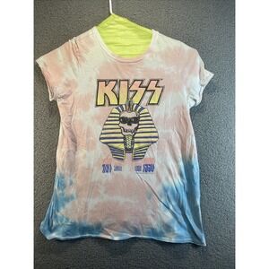 KISS Vinyl Icons T-shirt Adult Size Small Hot In The‎ Shade Tour 1990 Tie Dye